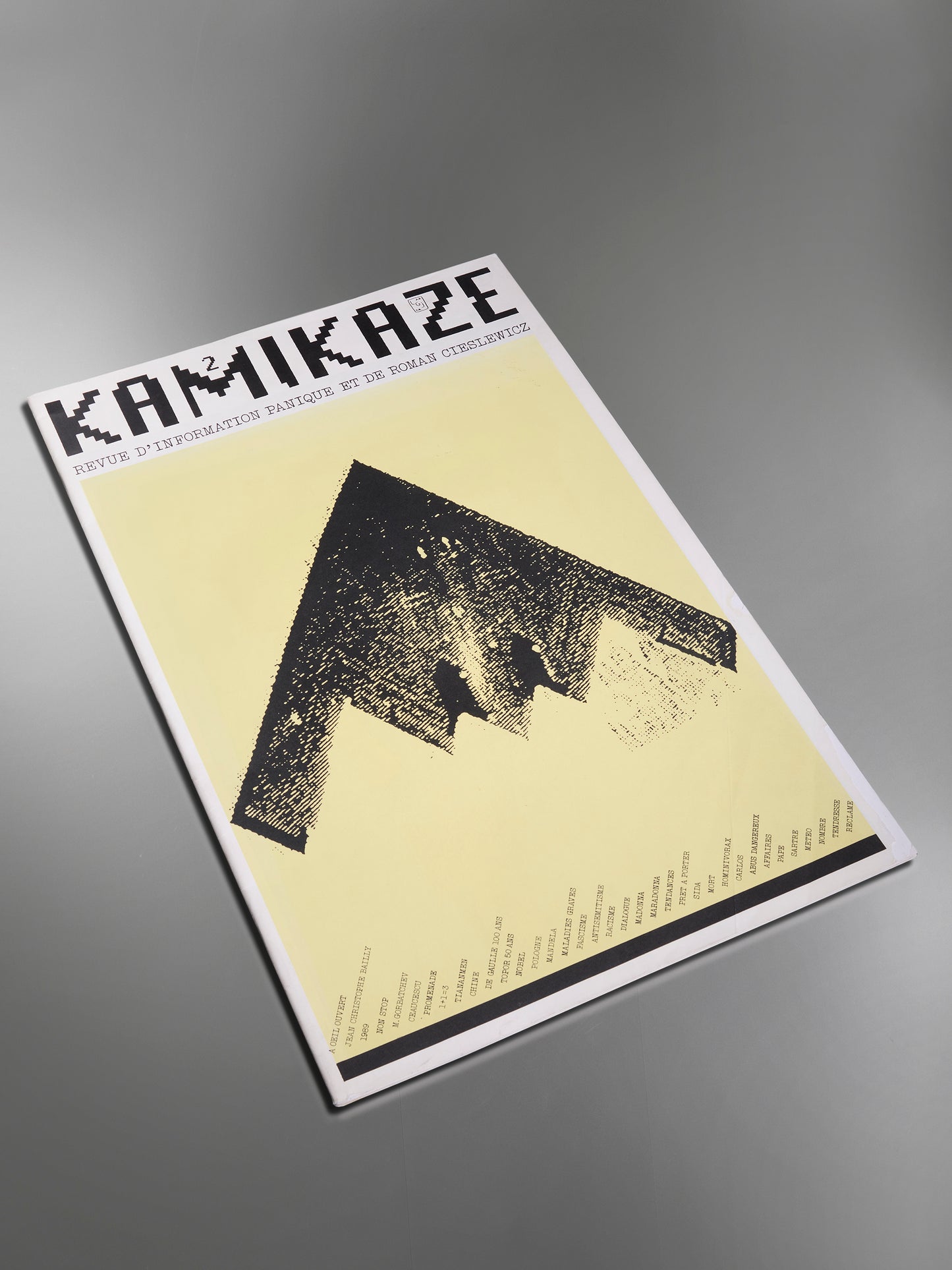 KAMIKAZE 2 REVUE D'INFORMATION PANIQUE ET DE ROMAN CIESLEWICZ